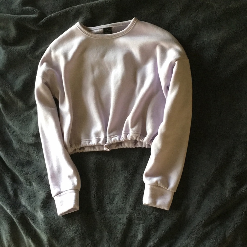 5 Below lavender cropped sweatshirt